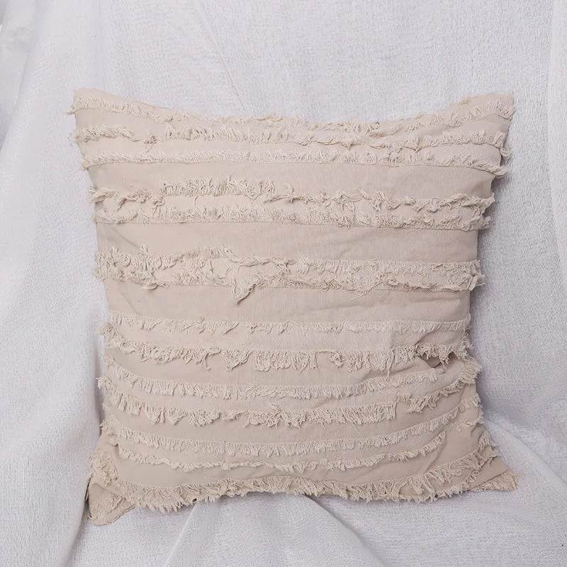 🌿🤍 Nordic Boho Pillow Cover – Decorative Throw Cushion for Sofa & Living Room