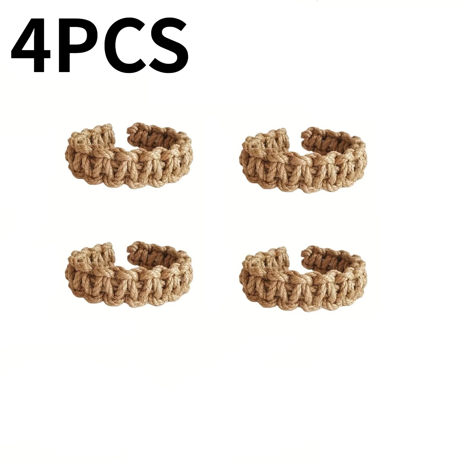 🌿🤍 Boho Rope Curtain Tiebacks – Handwoven Linen Curtain Holdbacks (Set of 8)