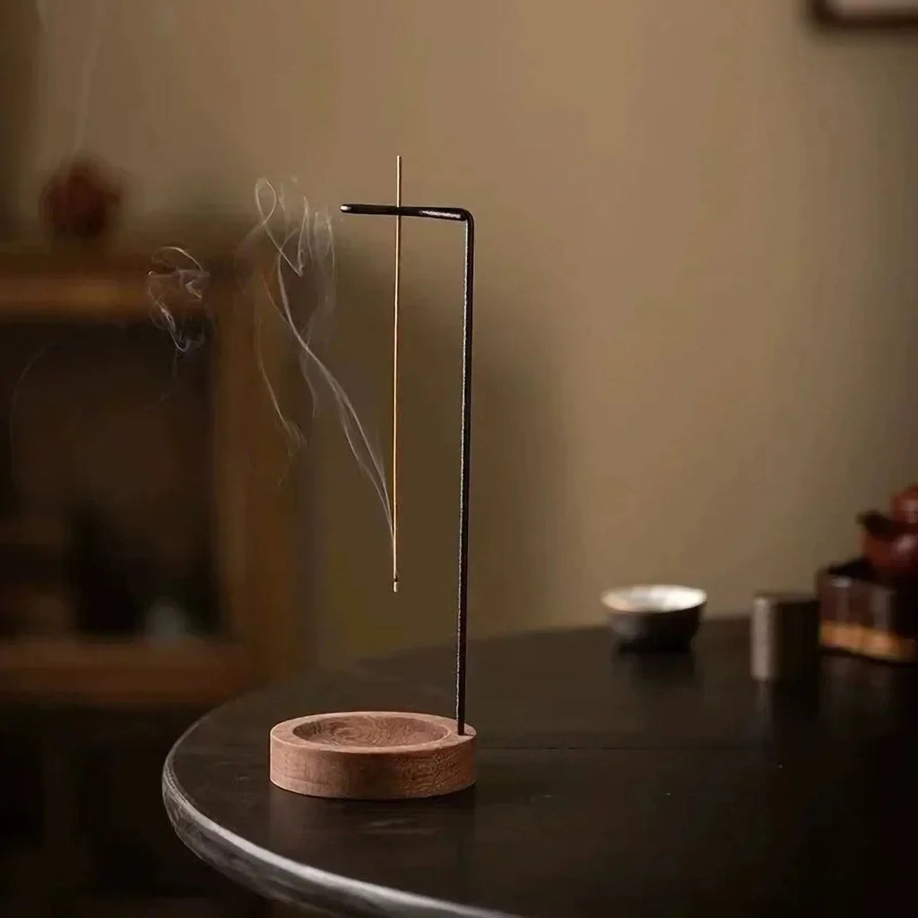 🌿 Wooden Incense Burner Tray – Zen Incense Stick Holder for Meditation & Home Décor