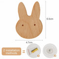 🌿 Woodland Animal Wall Hook – Decorative Wooden Coat & Key Holder