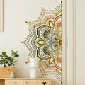 🪷🌿 Boho Lotus Mandala Wall Decals – Peel & Stick Meditation Wall Art
