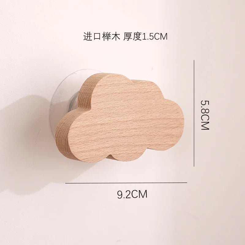 🌿 Woodland Animal Wall Hook – Decorative Wooden Coat & Key Holder